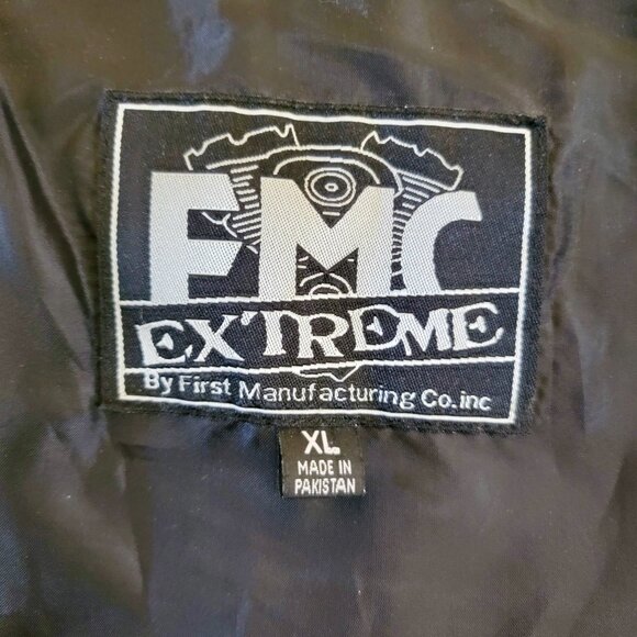 FMC Extreme black leather motorcycle vest - Picture 10 of 11